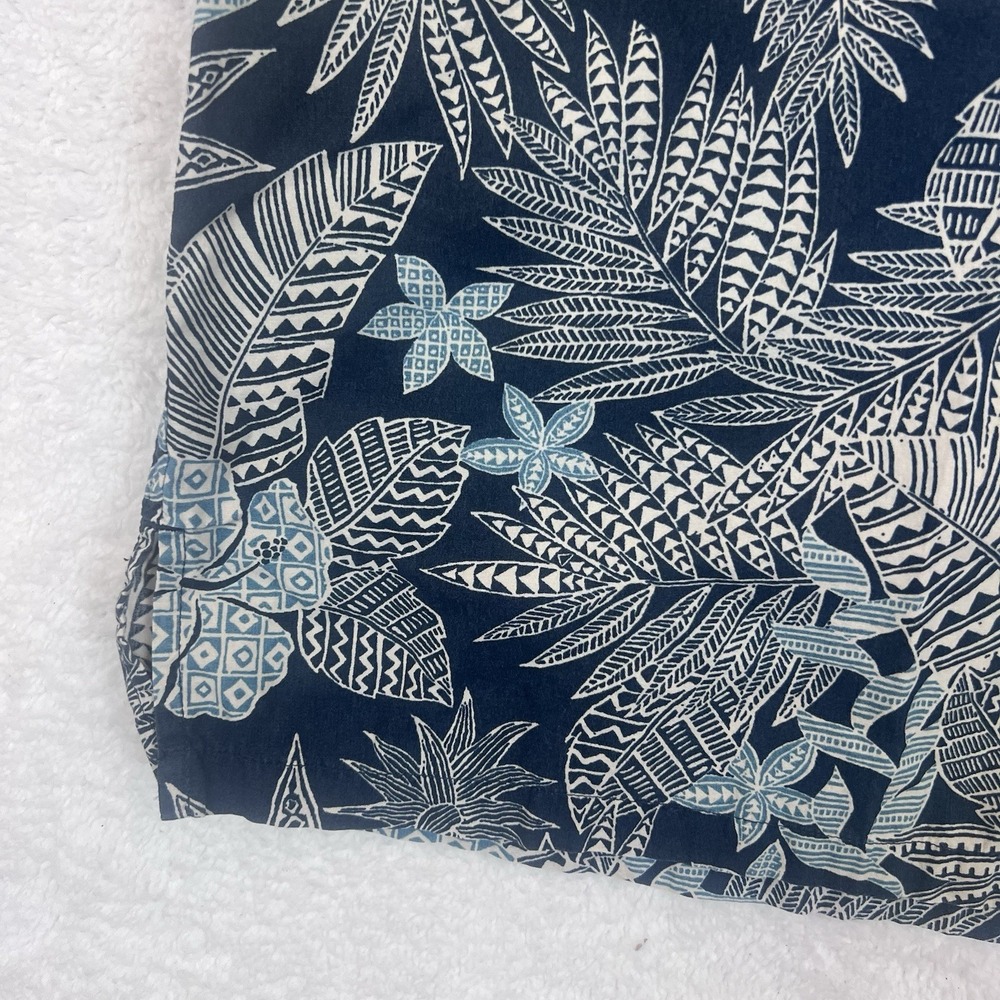 Cooke Street Honolulu Hawaiian Shirt Mens‎ Large Blue Print Pineapple Hibiscus - Picture 4 of 6